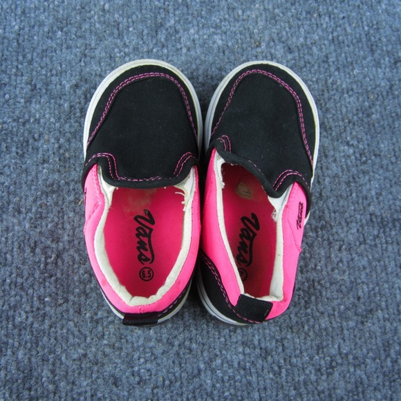 Nike‎ Girls Slip-On Shoes Black Fabric Slip On Size T 7 Medium - Picture 6 of 9